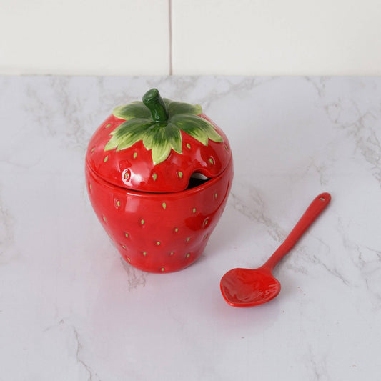 Audrey's - Strawberry Jar With Spoon