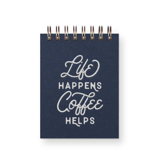 Ruff House Print Shop - Life Coffee Mini Jotter Notebook