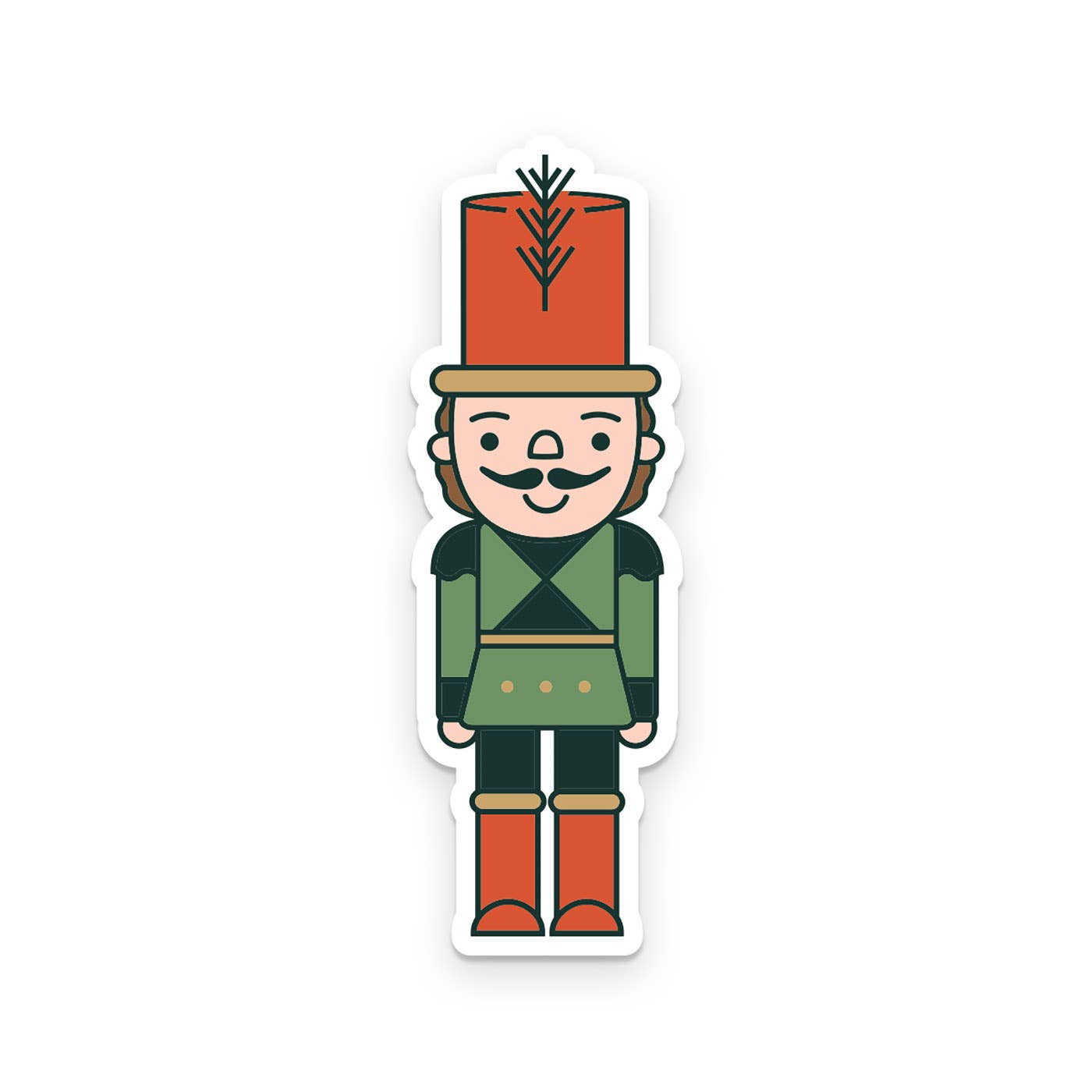 Ruff House Print Shop - Nutcracker Sticker