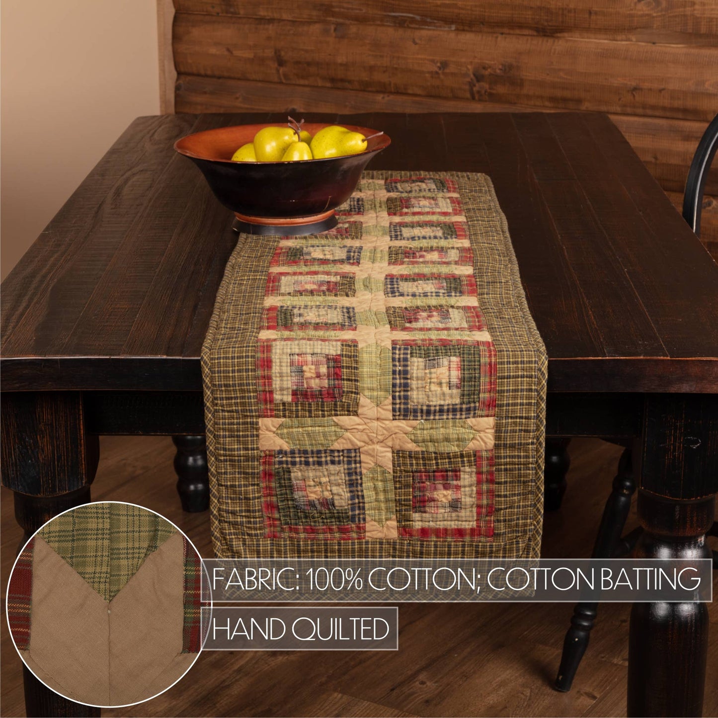 VHC Brands - Tea Cabin Runner Quilted 13x48