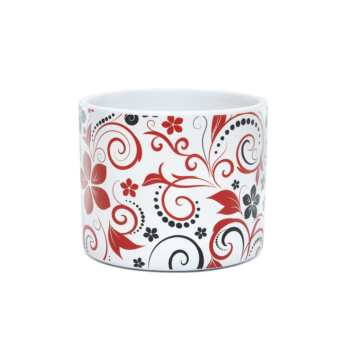 MeraVic Bandana Red & White 4" Ceramic Pot