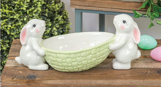 Hannas Easter Bunny Candy Bowl - Ceramic