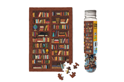 Micro Puzzles - Bookcase Mini jigsaw puzzle book store lover gift
