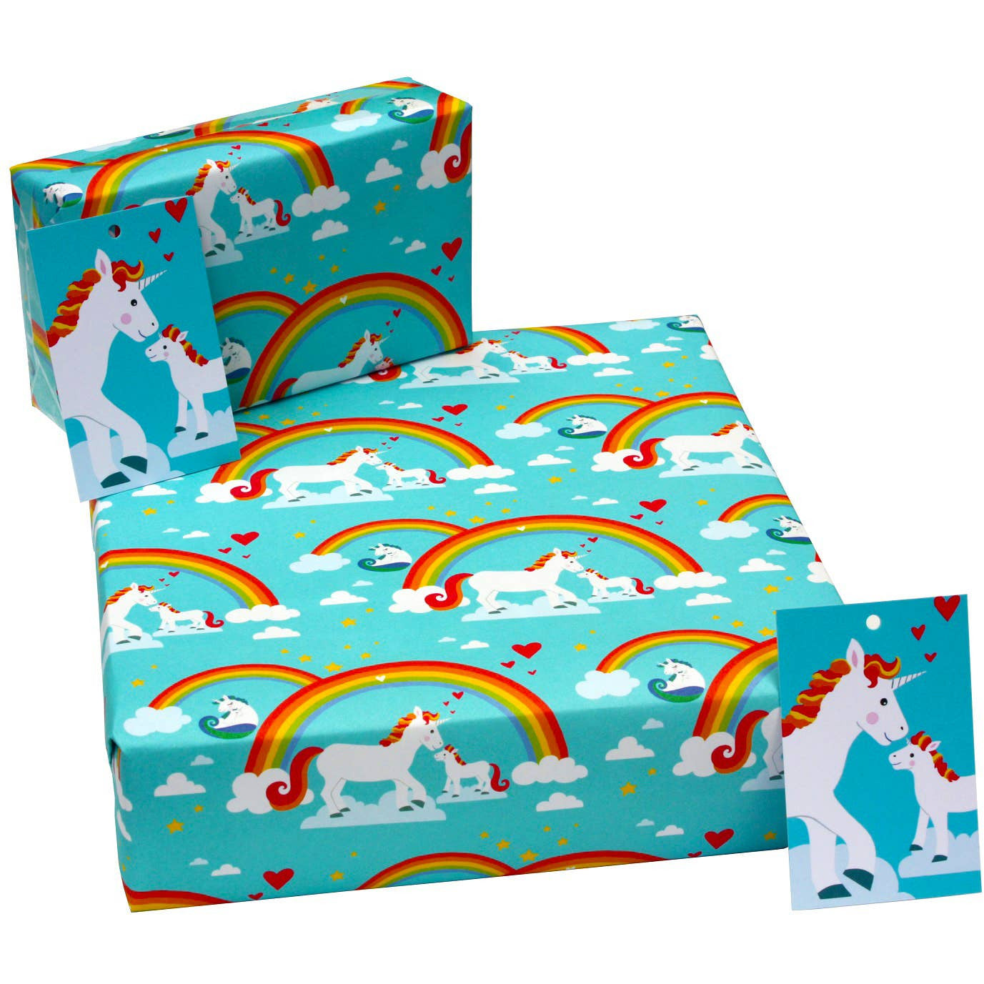 Unicorns Wrapping Paper • 100% Recycled • Vegan Ink