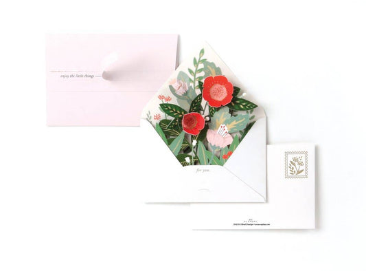 UWP Luxe - Floral Envelope Greeting Card