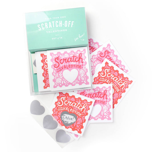 Inklings Paperie - Floral Scratch-off Valentines - 18pk