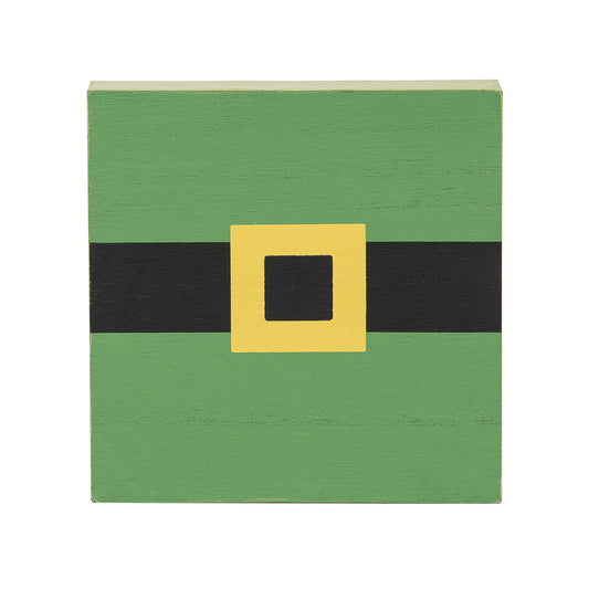 C&F Home - St Patty's Belt Shelf Block