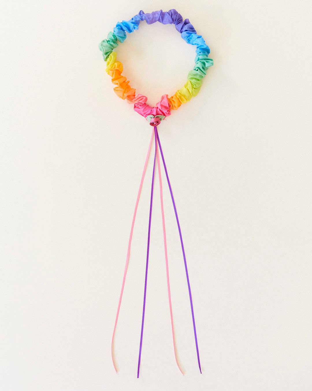 Sarah’s Silks - Rainbow Head Garland - 100% Silk Headbands for Dress Up & Pretend Play