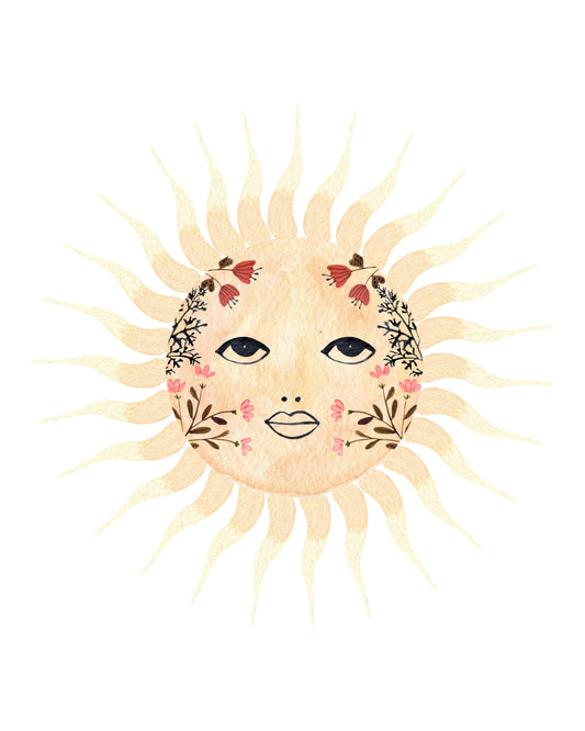 Stickerlishious - FLORAL SUN STICKER