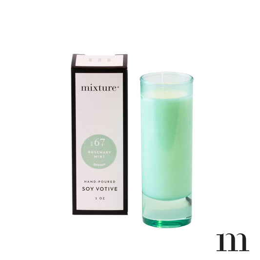 Mixture Home - No 05 Salt & Sage 2 Oz Votive Seafoam Boxed