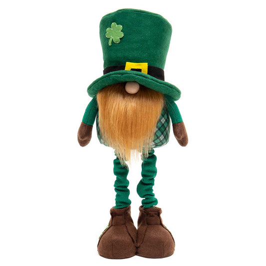 St. Patty Gnome -Plaid Gnome  with expandable legs