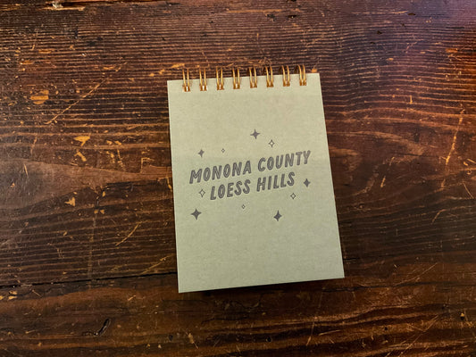 Ruff House Print Shop -Monona County Loess Hills Mini Jotter Notebook