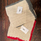 Tableau Crochet Dish Cloth Sets of 2  - red trim and gray trim