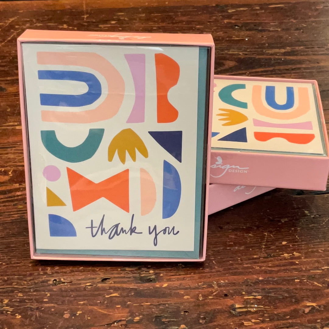 Design-Design Box of 12 Thank You Cards
