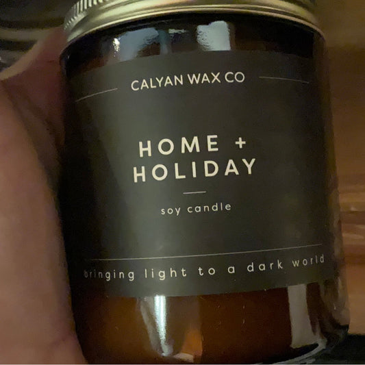 Calyan Large Amber Jar - Fall Scents