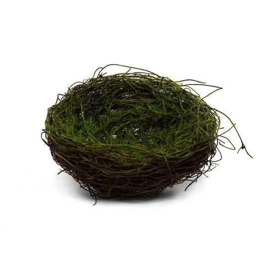 MeraVic Faux Mossy Twig Nest