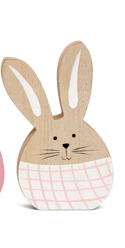 Meravic - Wooden Bunny - White Plaid